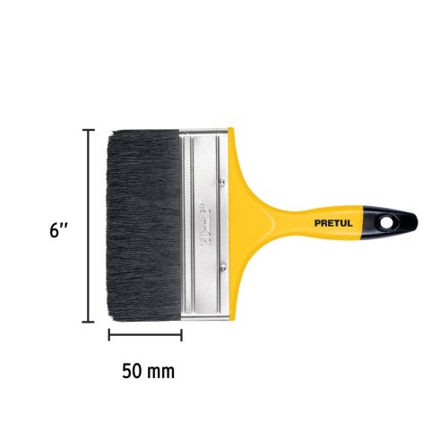 PRETUL BRP-6 Lapos festőecset műanyag nyéllel, 6", 150 mm (21531)