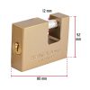 HERMEX COR-80LE Henger zárás "U" lakat, 80 mm, 2 kulcs  (22517)