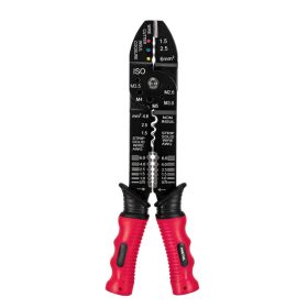   PRETUL PE-CA-9P Többfunkciós krimpelőfogó krimpeléshez, vágáshoz, csapszegvágáshoz és csupaszításhoz (22710)