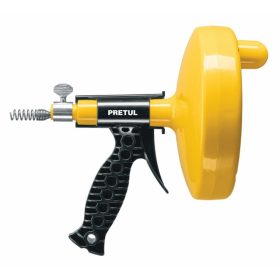   PRETUL DECA-25P Kézi lefolyótisztító spirál markolattal, dob tekercseléssel, 7,6 m  (22881)