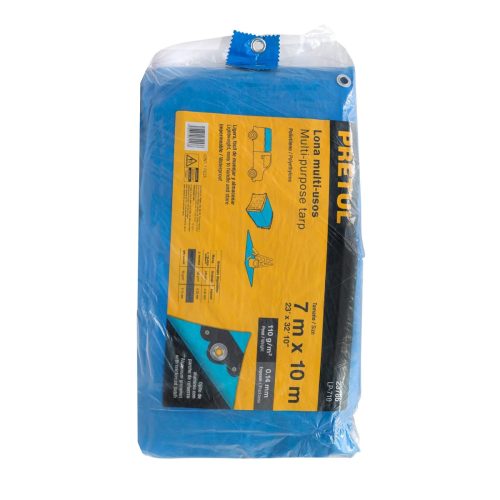 PRETUL LP-710 Ponyva, kék, 7 x 10 m, 110g/m2 (23786)