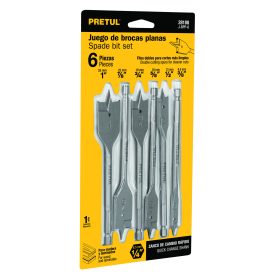 PRETUL J-BPP-6 Lapos fafúró készlet, 6 darabos (28108)