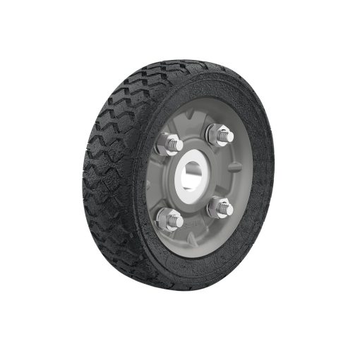 PRETUL RD-51 Tömör gumikerék molnárkocsihoz, 1 csapággyal, 125 mm (45478)