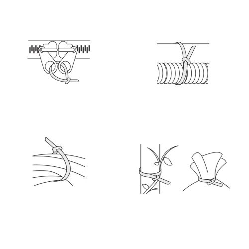 VOLTECK CINM-20036 Rozsdamentes acél kábelkötegelő, 36 cm, 10 db (48041) BF25