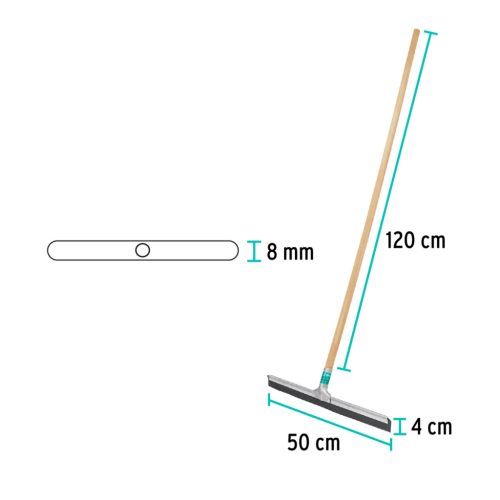 KLINTEK JALI-50A Gumi lehúzó acél kerettel, 50 cm (57016)