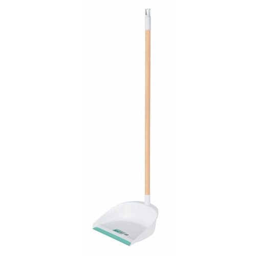 KLINTEK RECO-11B Műanyag szemeteslapát fa nyéllel, 82 cm / 27 cm (57024)